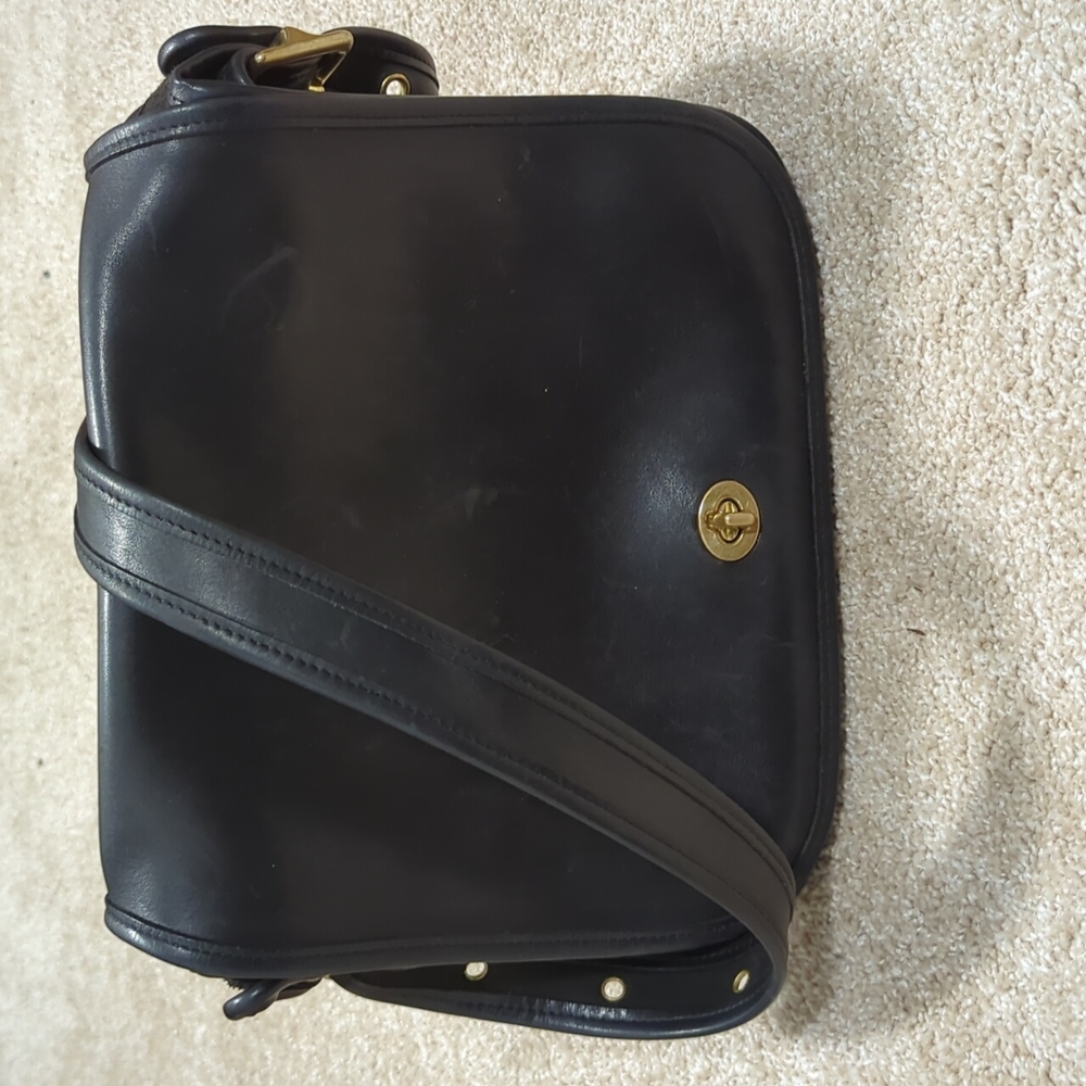 COACH Leather vintage stewardess handbag